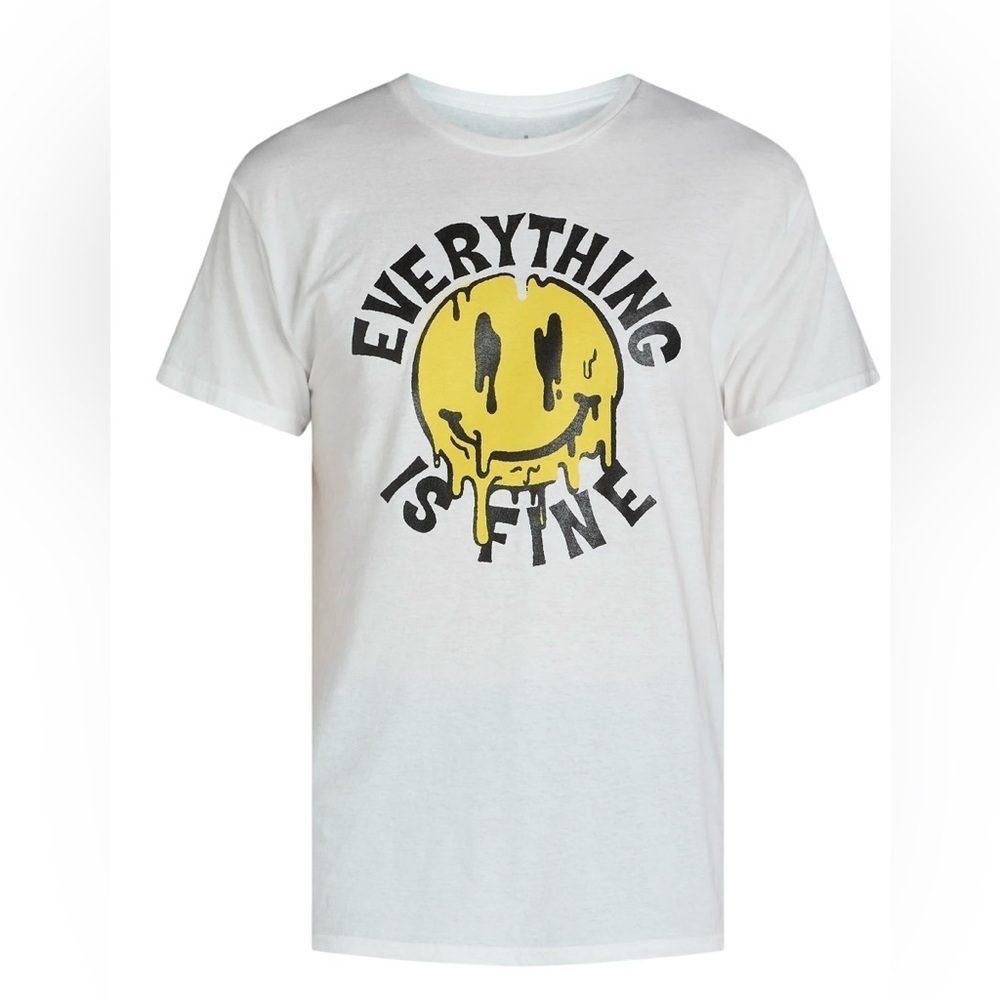 Everything is Fine Graphic Tee with Short Sleeves